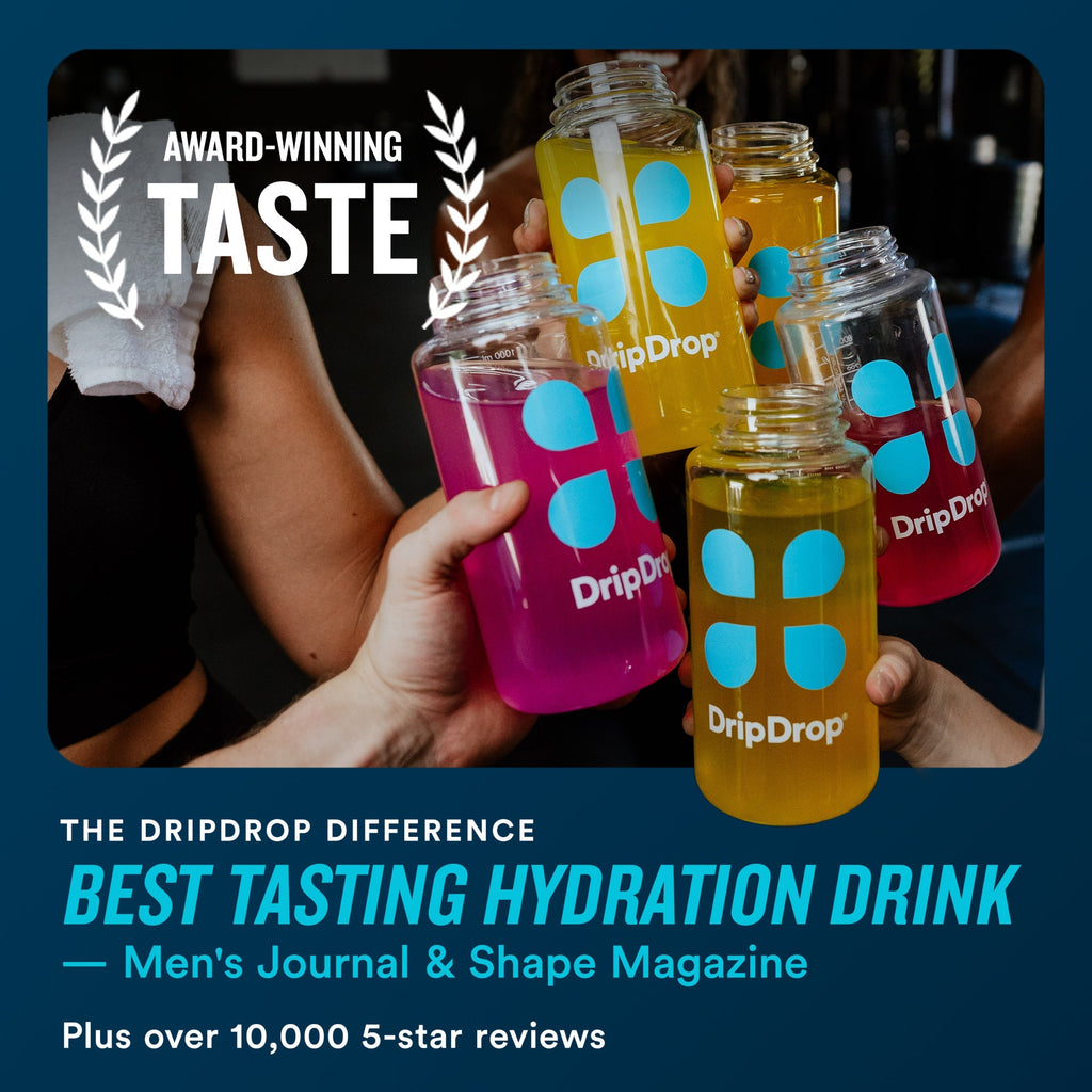DripDrop Lemon Lime Electrolyte Powder, 8 oz sticks, 32 count